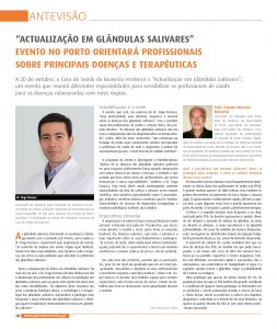 Actualização em Glândulas Salivares - antevisão do Jornal Dentistry